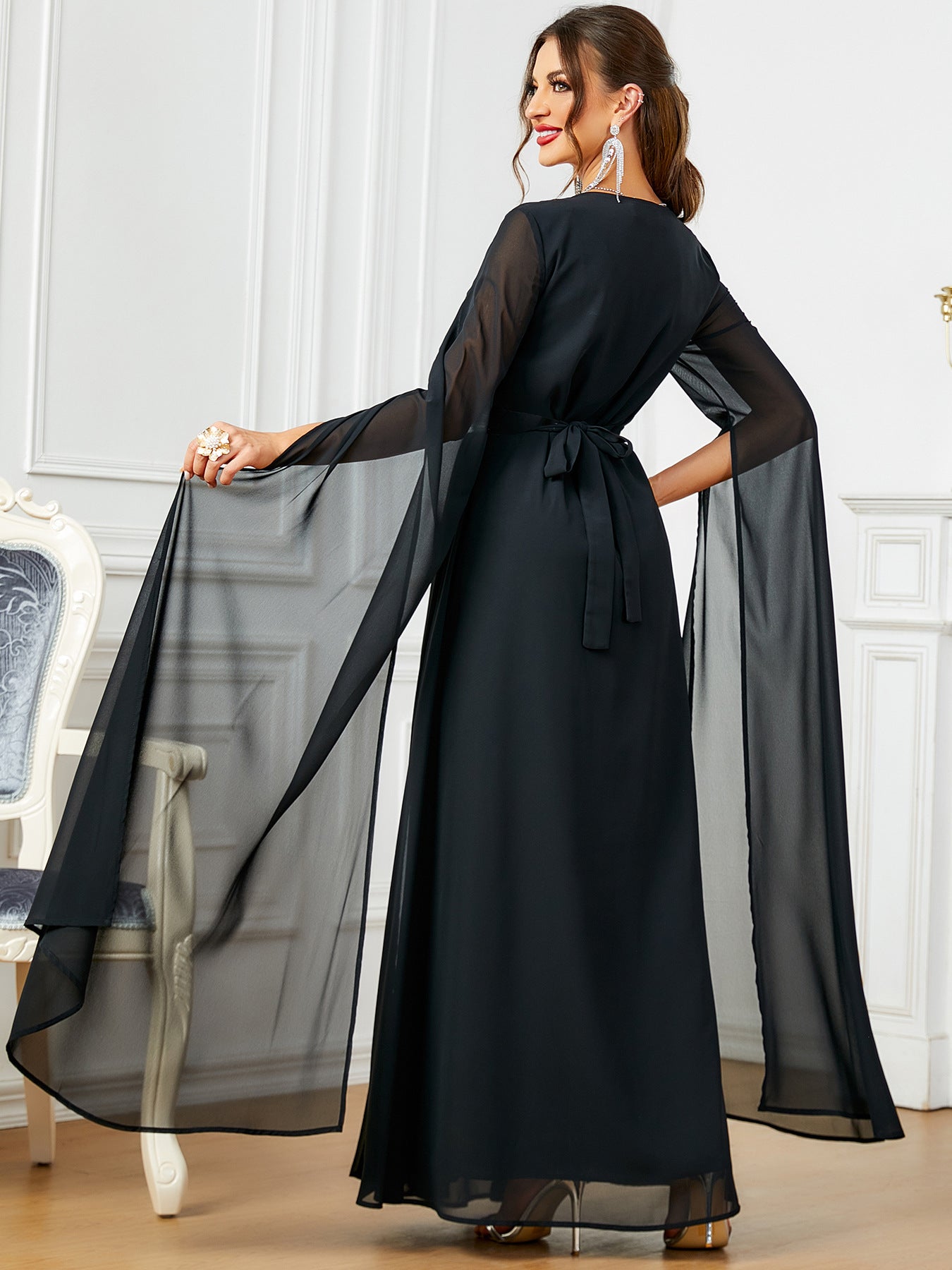 Women's Long Sleeve Muslim Evening Dress