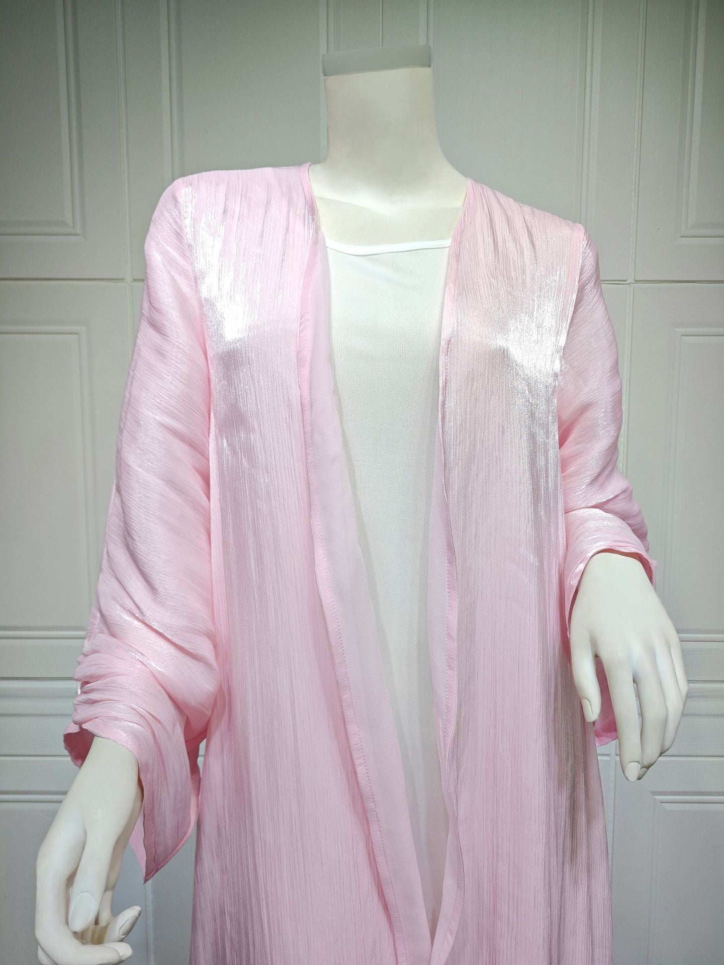 Women's Solid Color Bright Silk Robe