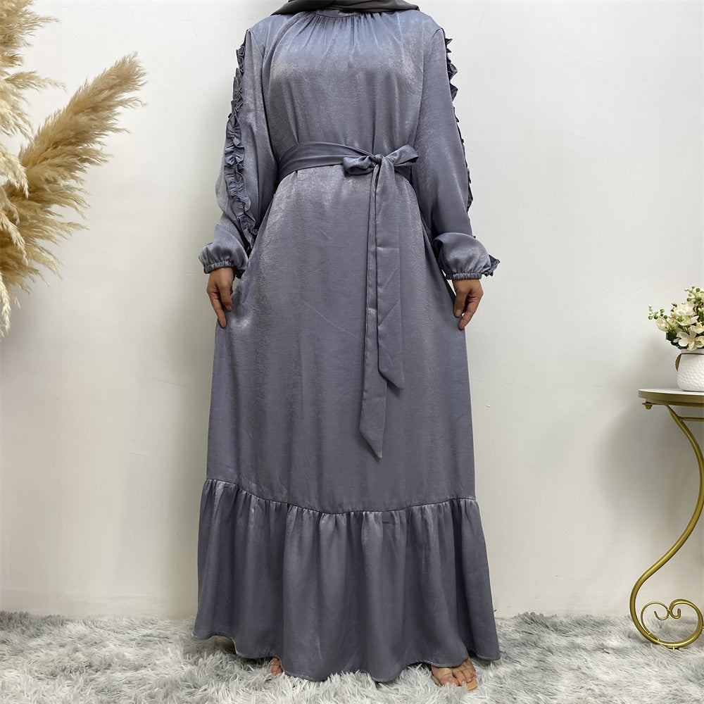 Elegant Muslim Pleated Dress