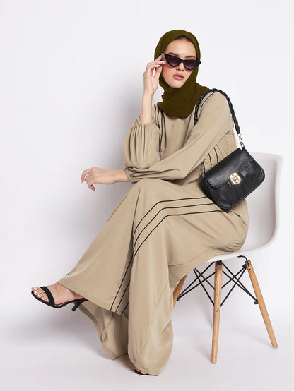 Women's Loose Casual Contrasting Dress