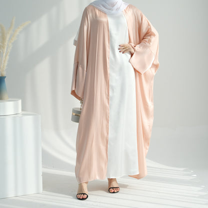 Solid Color Glitter Fabric Elegant Robe