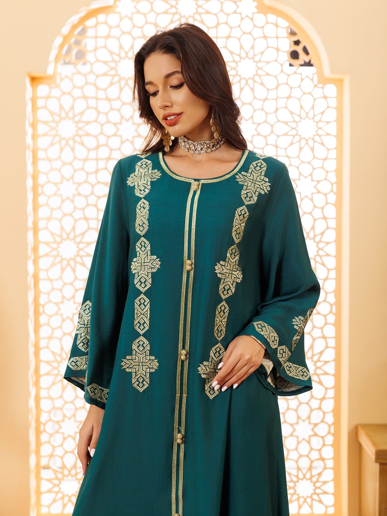 Women's Casual Embroidered Dress