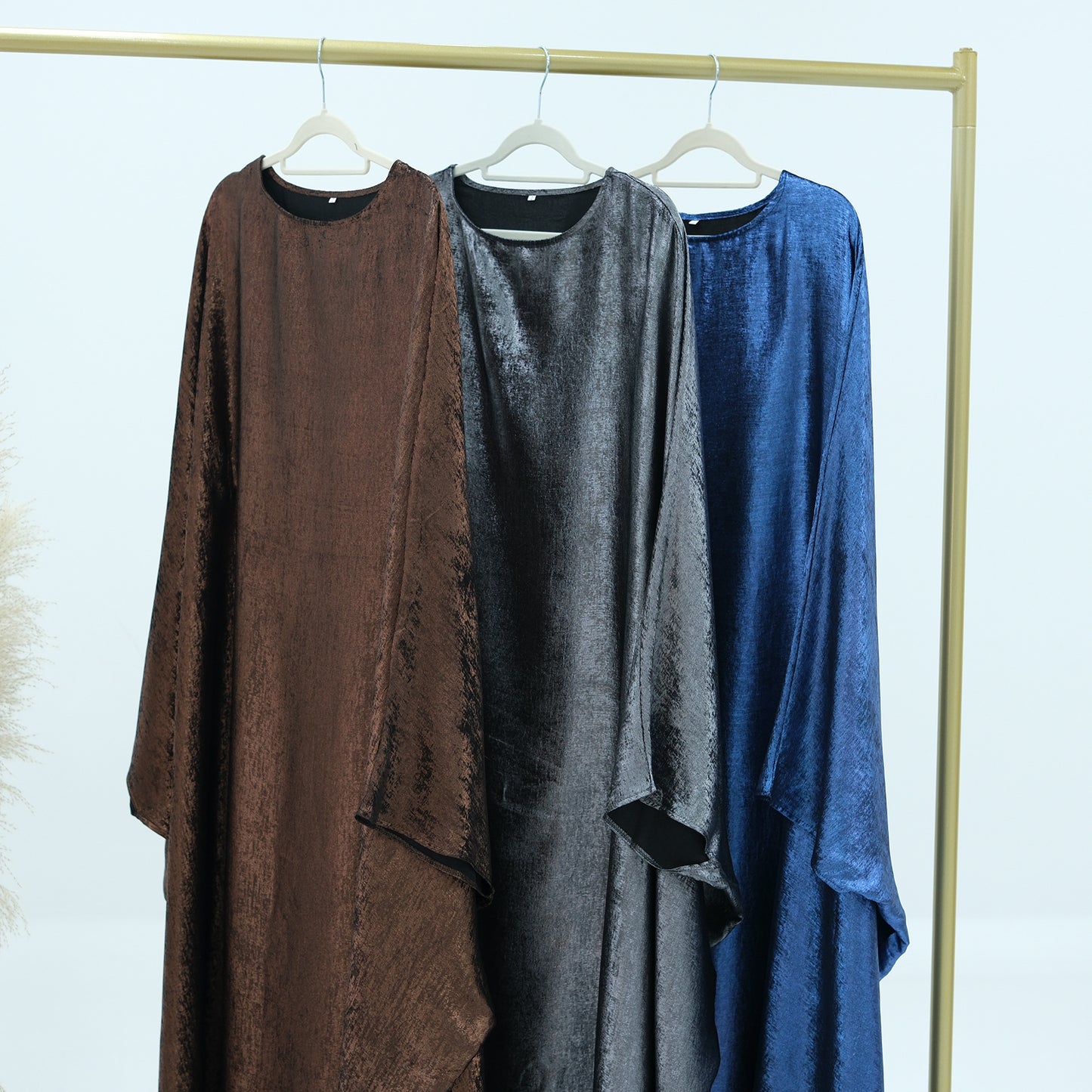 Muslim Solid Color Modest Abaya Dress