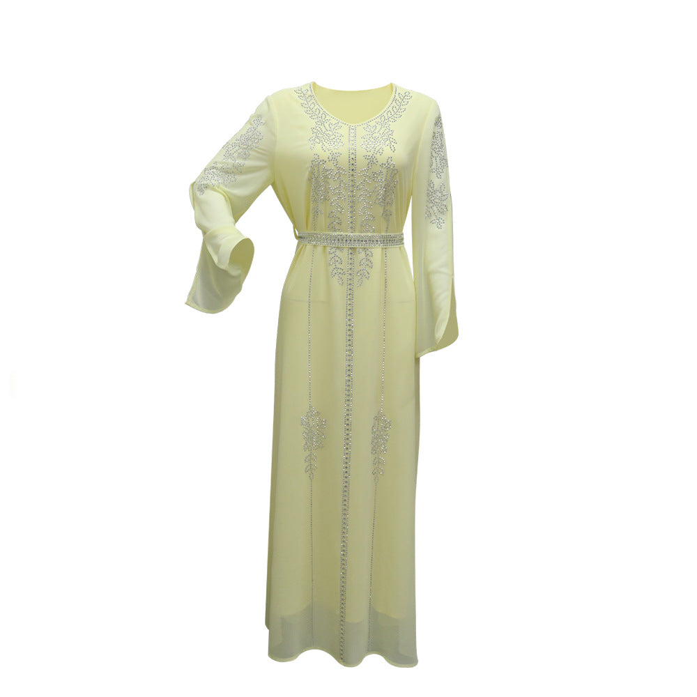 Women's Hot Diamond Chiffon Dress