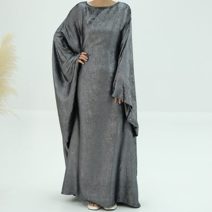 Muslim Solid Color Modest Abaya Dress