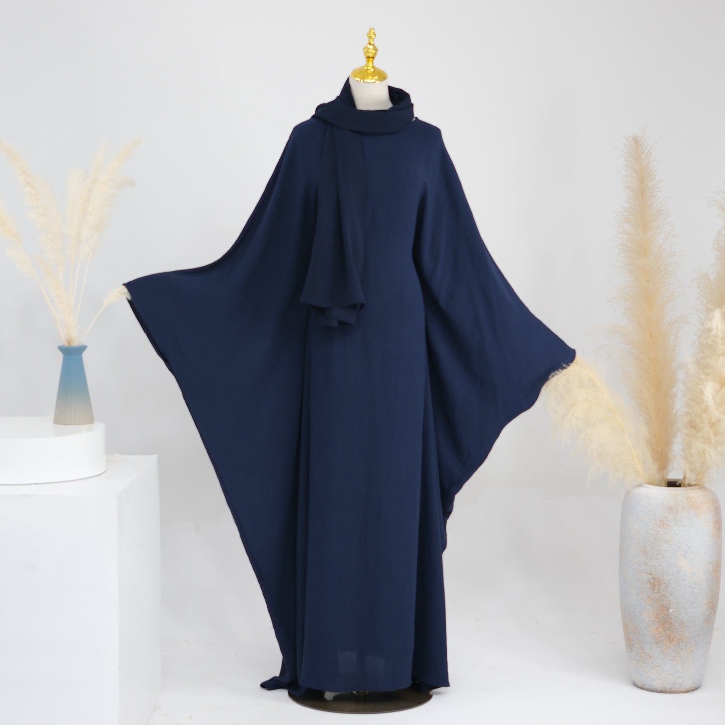 Women's Waist-cinching Dolman Sleeve Abaya Dress