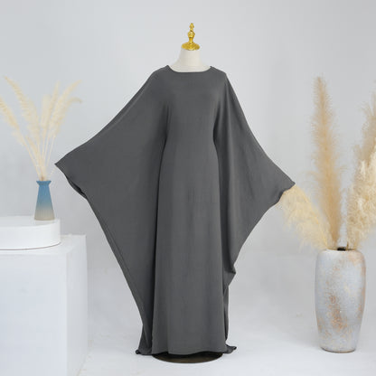 Women's Waist-cinching Dolman Sleeve Abaya Dress