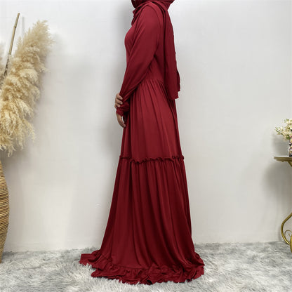 Women's Robe Dress with Headscarf