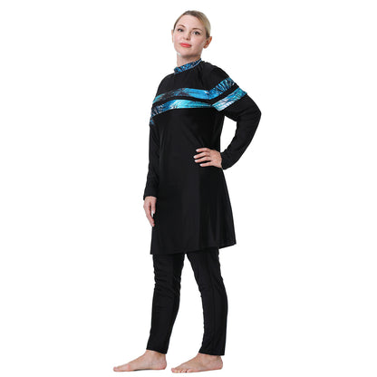 Women's Loose Plus Size Modest Swimsuit Burkini