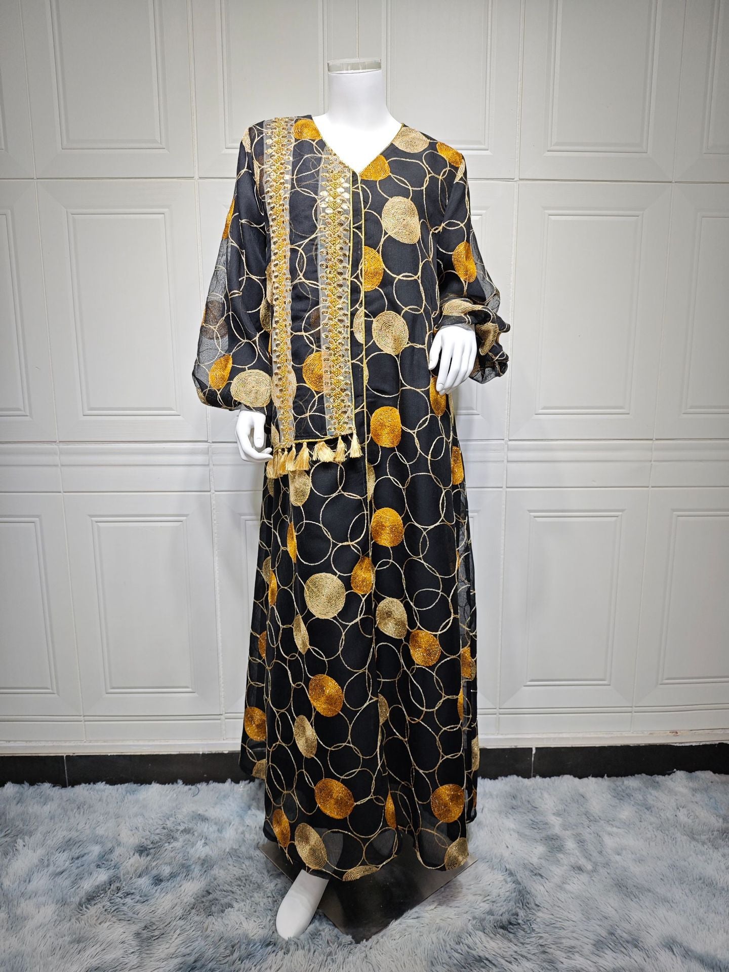 Women's Stylish Swing Kaftan Maxi Dress