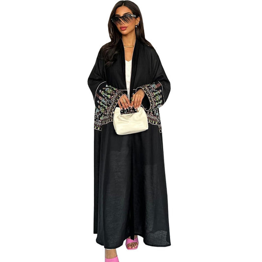 Women's Cardigan Embroidered Robe