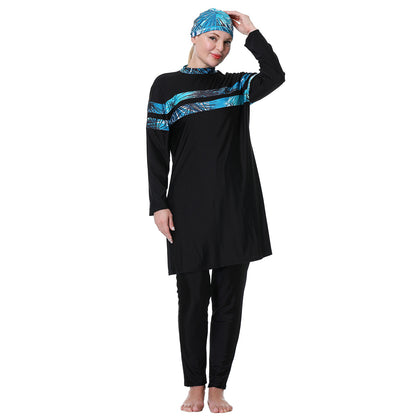 Women's Loose Plus Size Modest Swimsuit Burkini