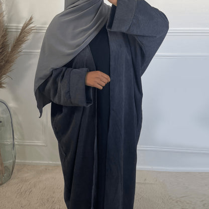 Women's Plain Cardigan Robe Dress