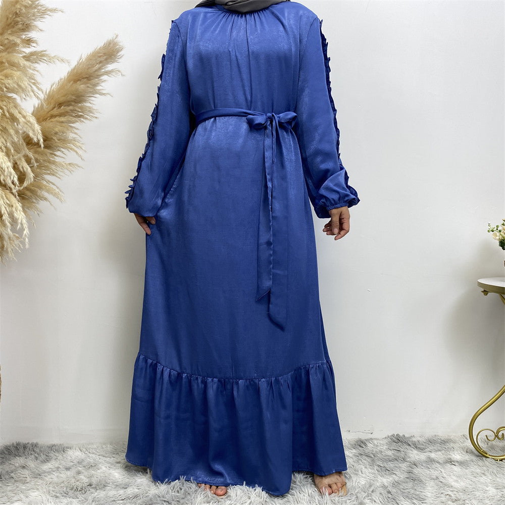 Elegant Muslim Pleated Dress