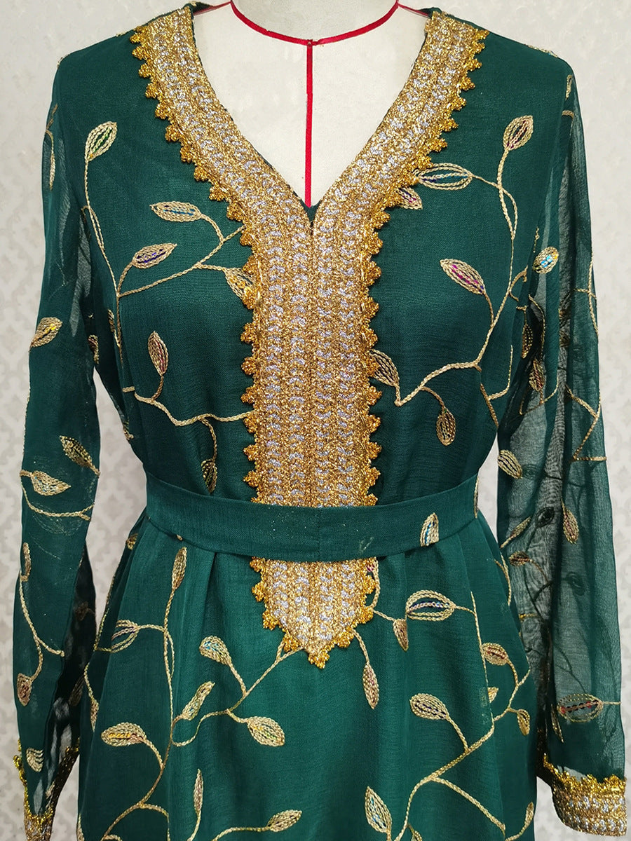 Women's Embroidered Appliqué Dress