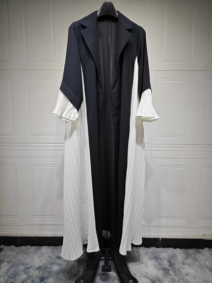 Women's Pleated Fashion Modest Robe Dress