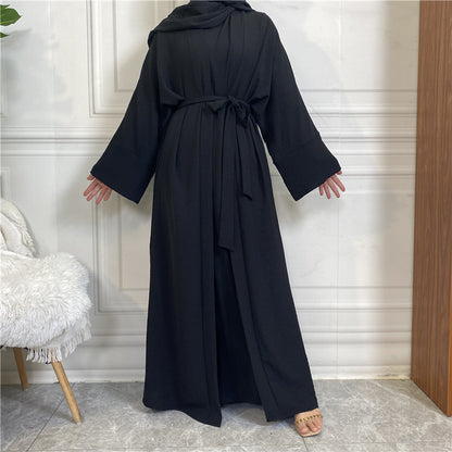 Sleeveless Dress and Robe Set with Pockets