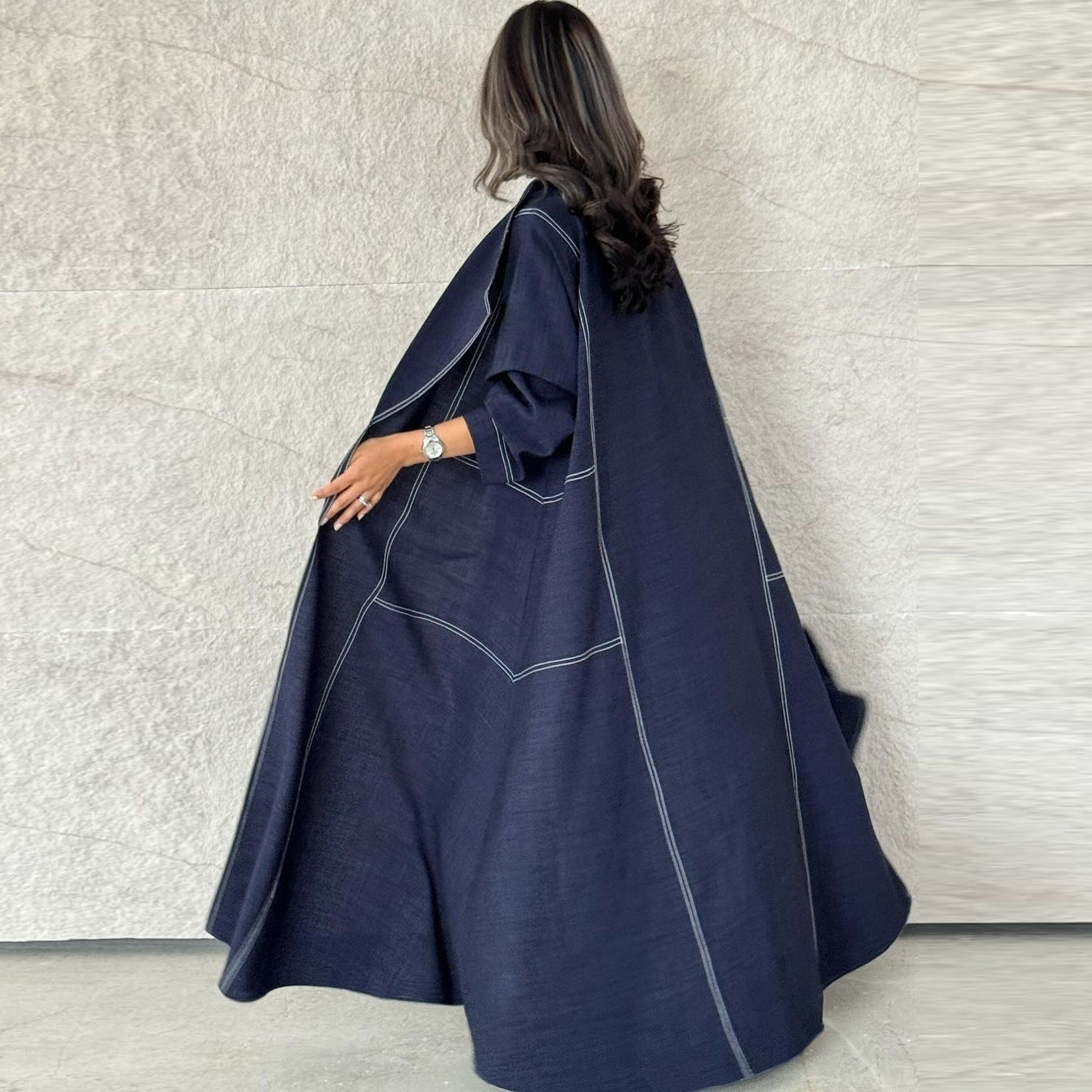 Women's Faux Denim Blue Robe