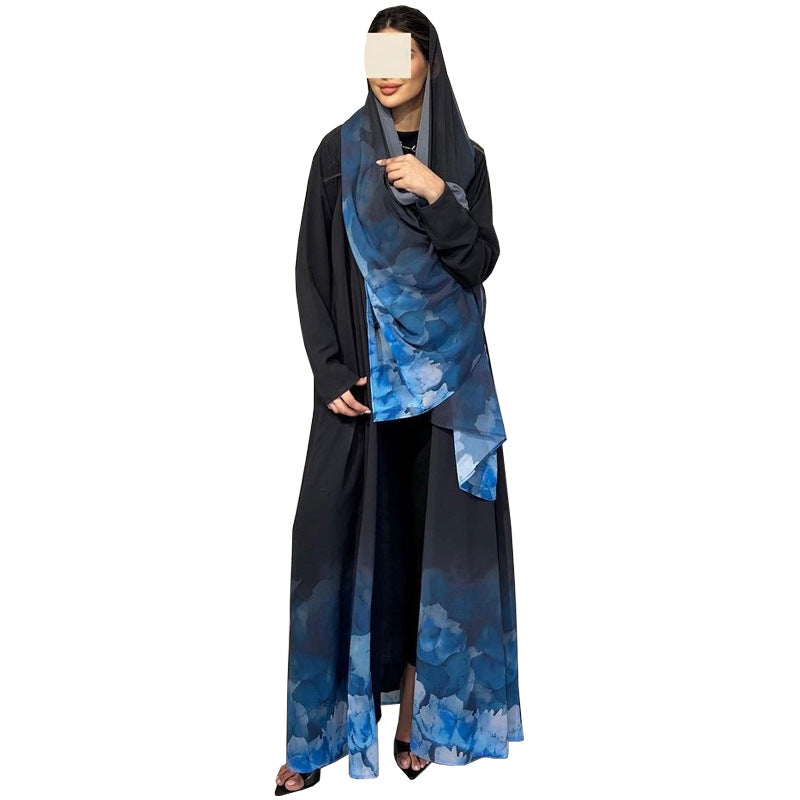 Women's Headscarf and Robes Two-piece Set