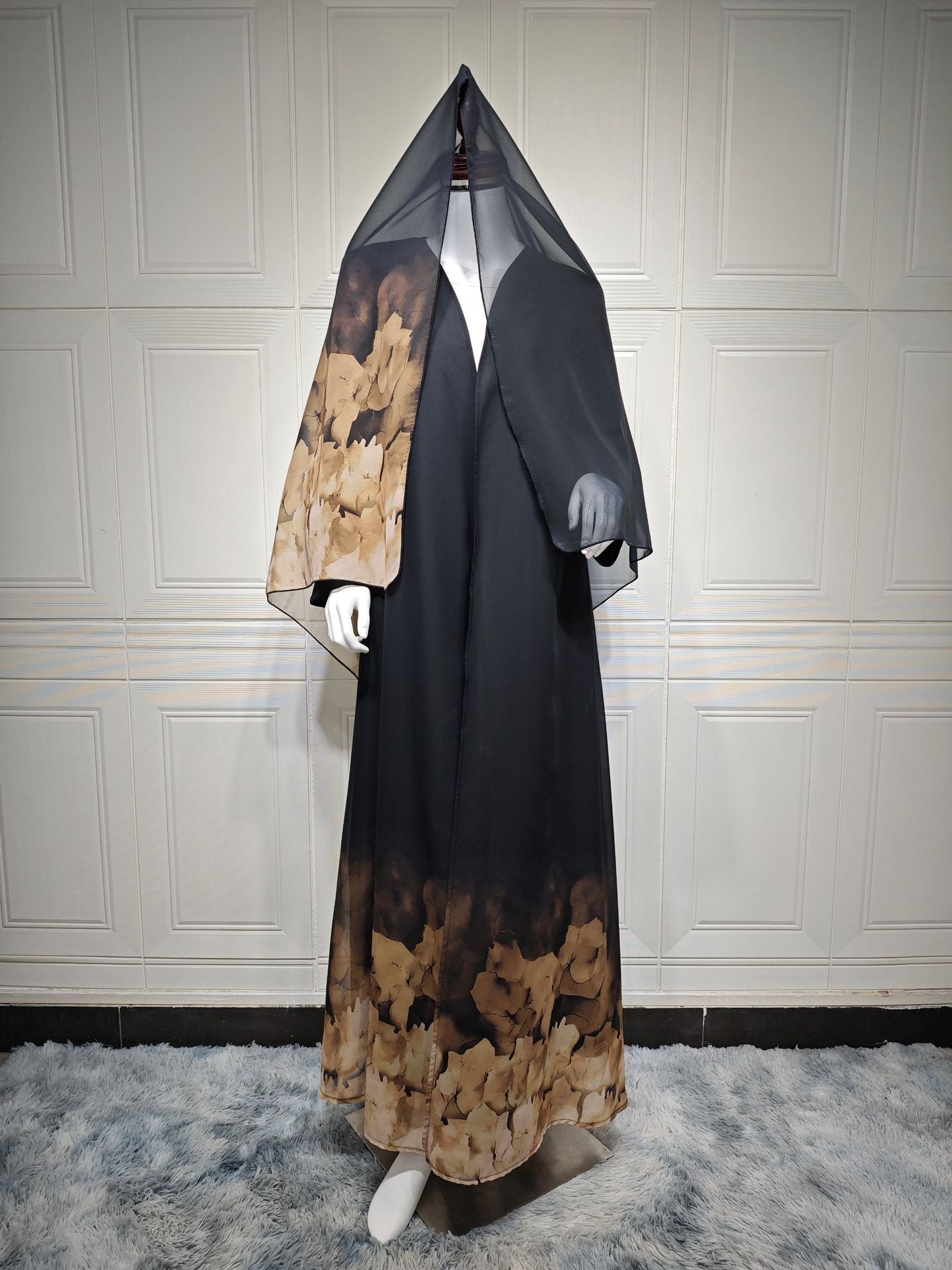 Women's Headscarf and Robes Two-piece Set