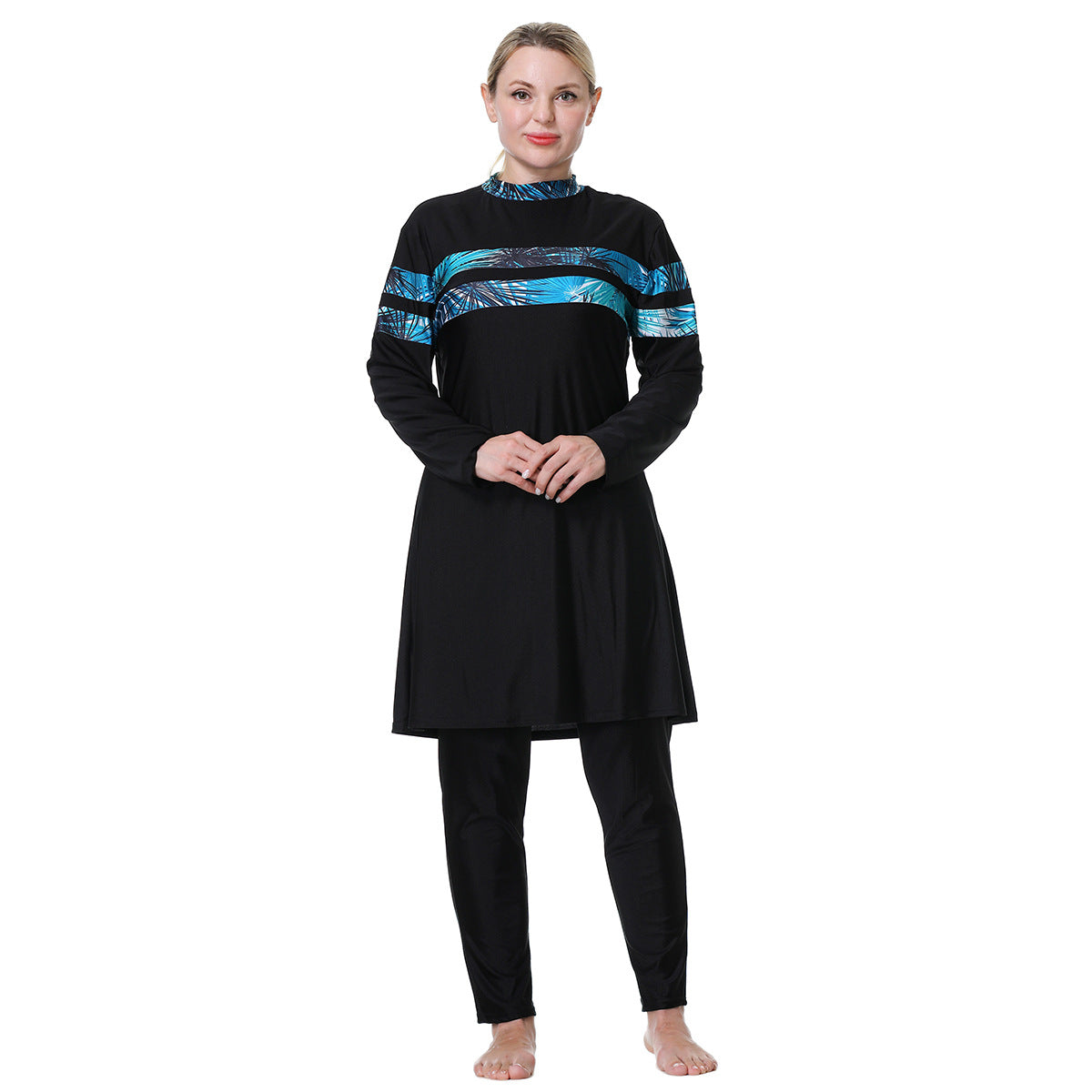 Women's Loose Plus Size Modest Swimsuit Burkini