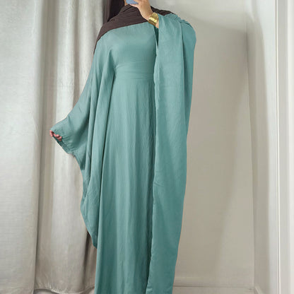 Women's Waist-cinching Dolman Sleeve Abaya Dress