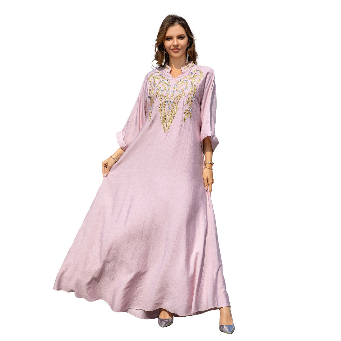 Women's Embroidered Abaya Dress