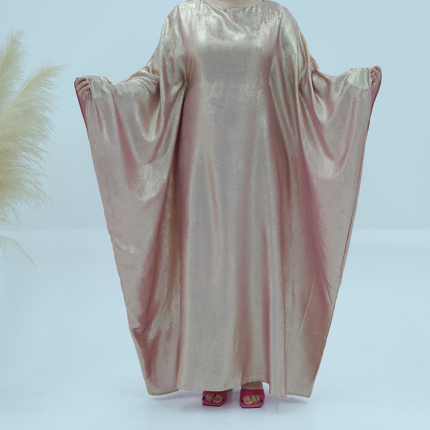 Muslim Solid Color Modest Abaya Dress