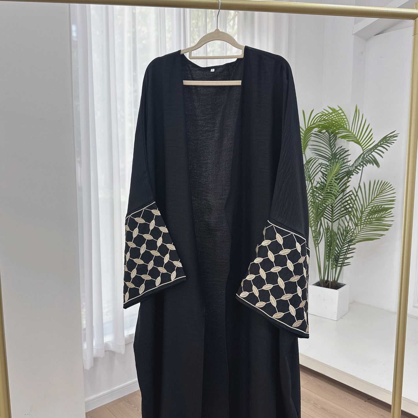 Women's Embroidered Elegant Robe Dress