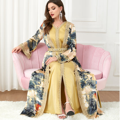 Women's Robe Panels Two-piece Dress Sets