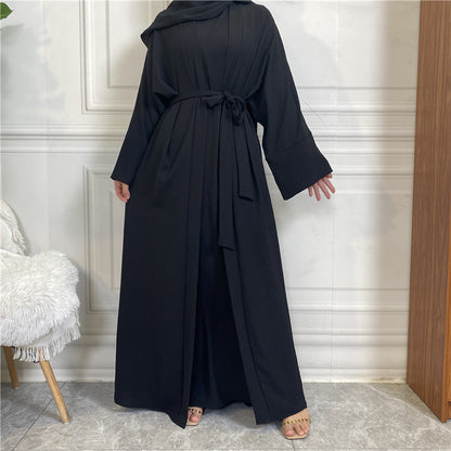 Sleeveless Dress and Robe Set with Pockets