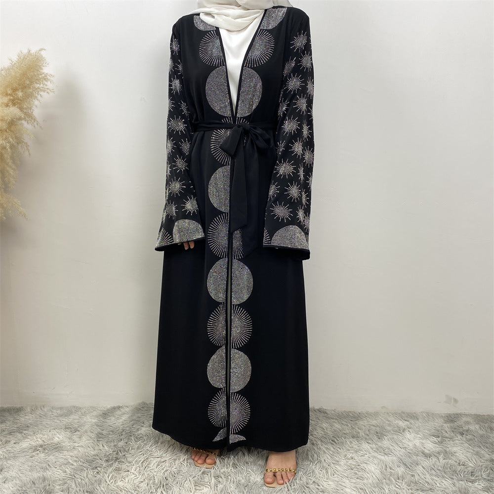 Women's Hot Diamond Lace-up Robe