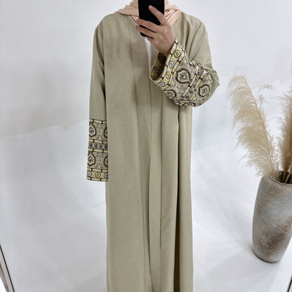 Women's Embroidered Elegant Cardigan Robe