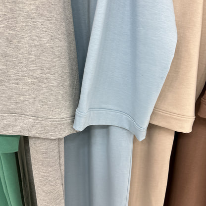 Women's Solid Color Sweatshirt Dress