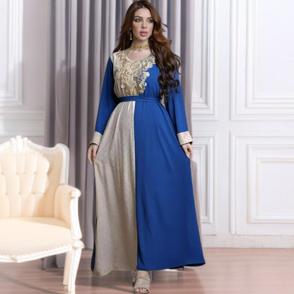 Muslim Embroidered Appliqué Tunic Dress