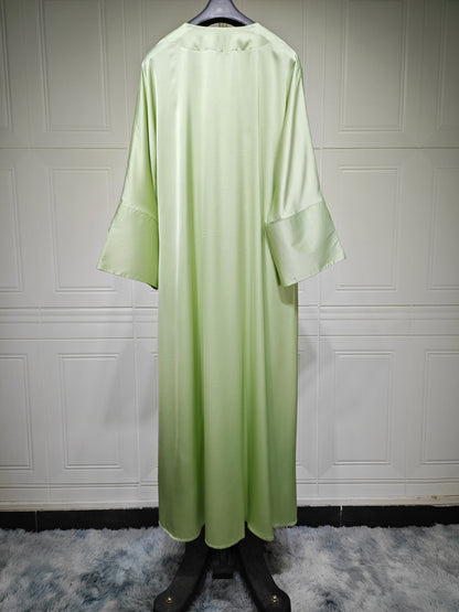 Fashionable Satin Soft Robe Dress