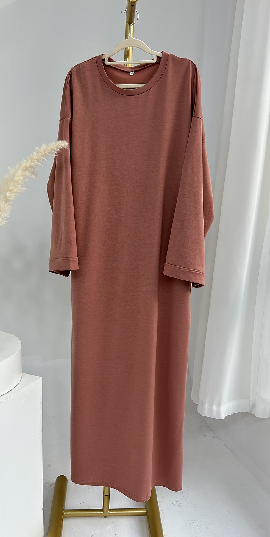 Women's Solid Color Sweatshirt Dress