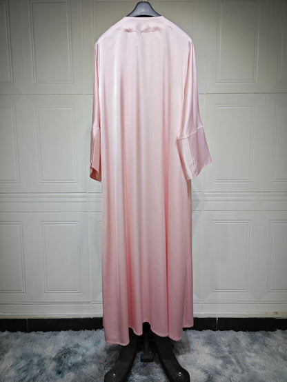 Fashionable Satin Soft Robe Dress