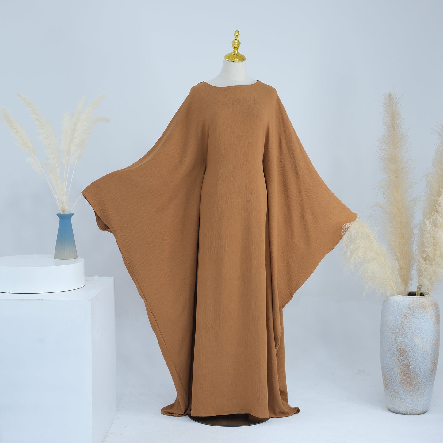 Women's Waist-cinching Dolman Sleeve Abaya Dress