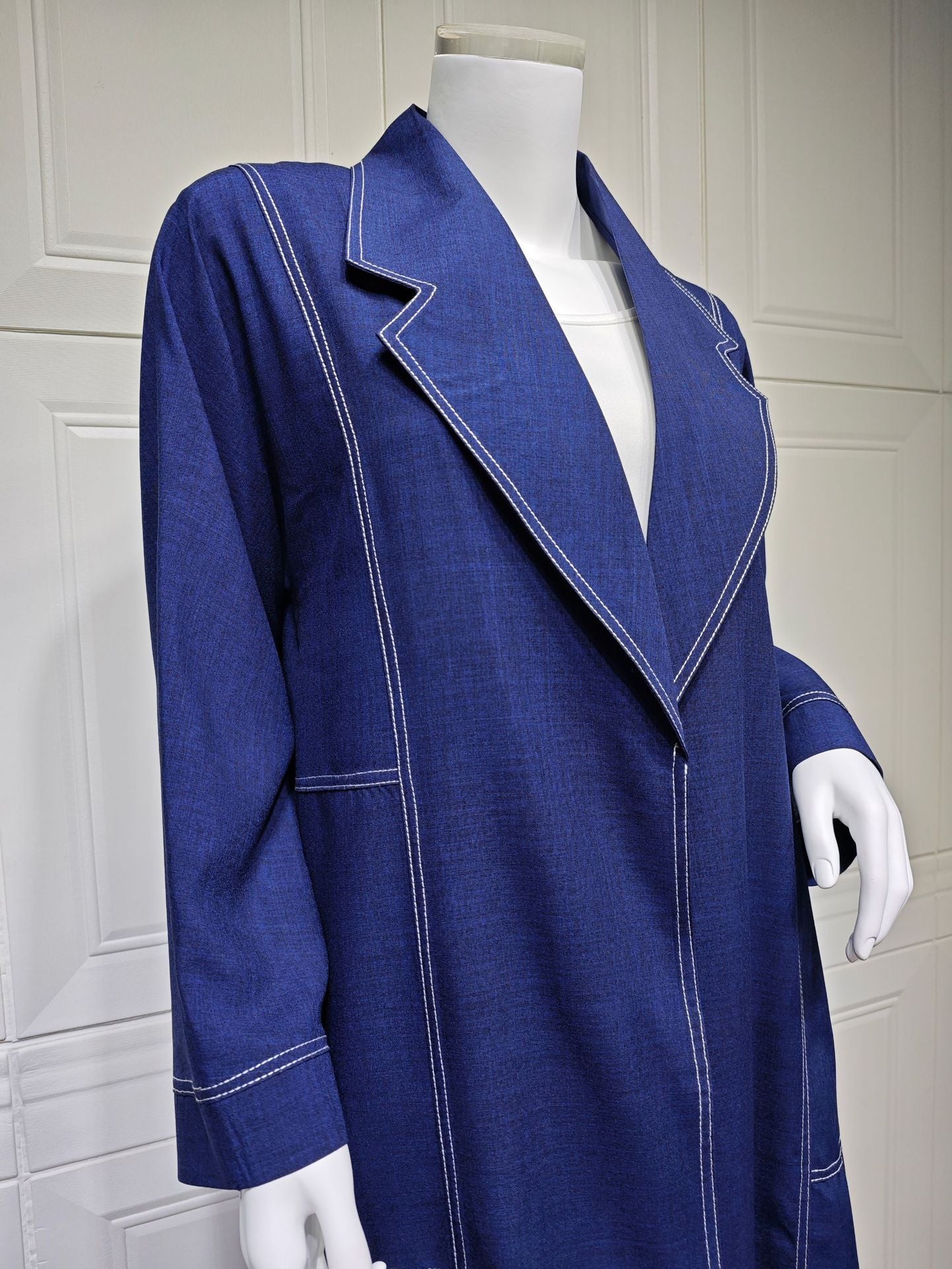 Women's Faux Denim Blue Robe