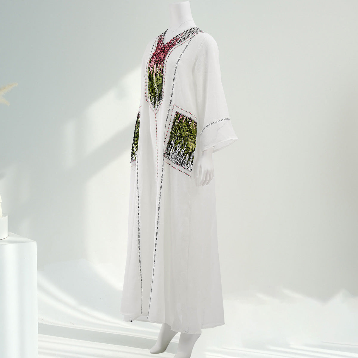 Women's Sequin-embroidered Jalabiya Dress