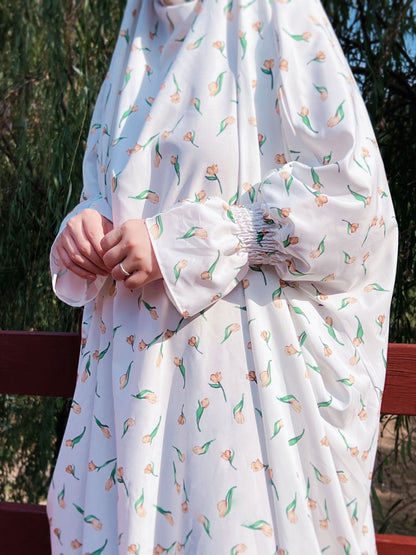 Fashion Design Printed Abaya Dress Jilbab