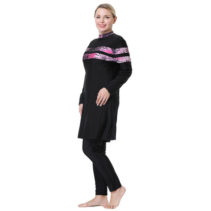 Women's Loose Plus Size Modest Swimsuit Burkini