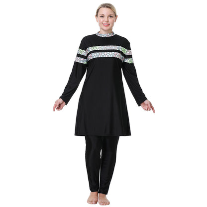 Women's Loose Plus Size Modest Swimsuit Burkini