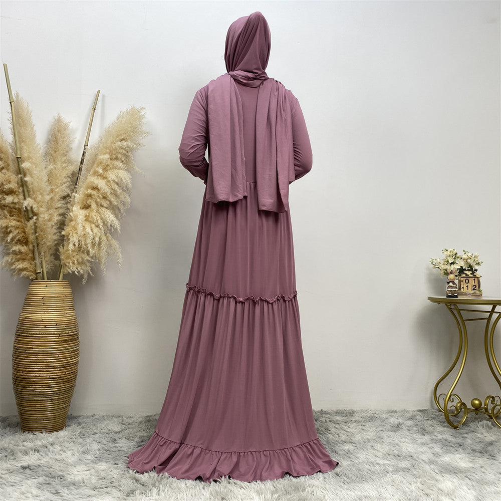 Women's Robe Dress with Headscarf