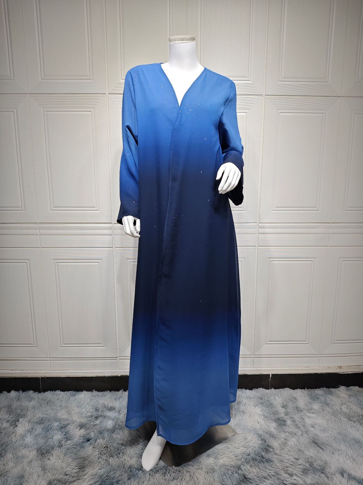 Women's Gradient Cardigan Robe Dress