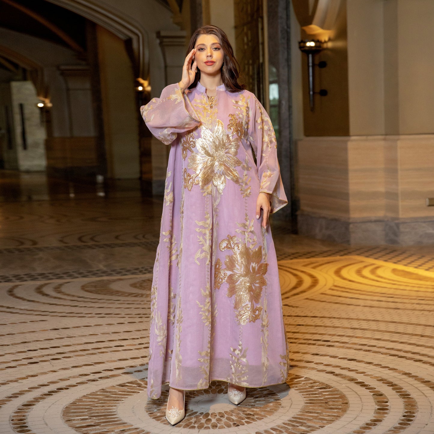 Women's Abaya Fashion Bead Dress