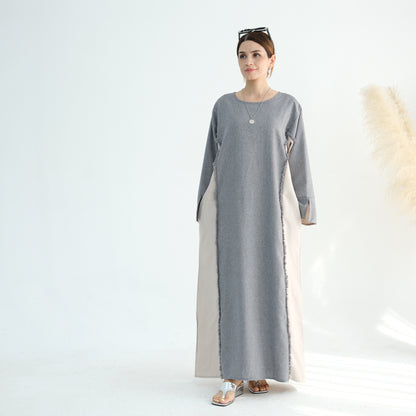 Stylish Petite Open Front Abaya Robe