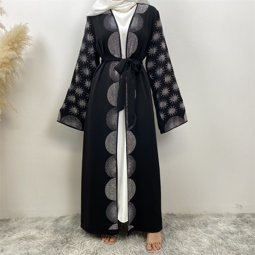 Women's Hot Diamond Lace-up Robe