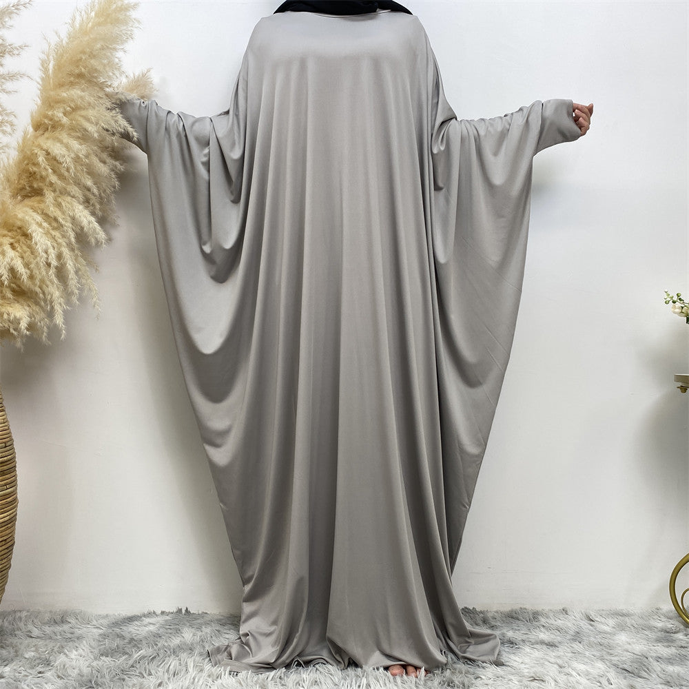 Bat Long Sleeve Casual Long Abaya Dress